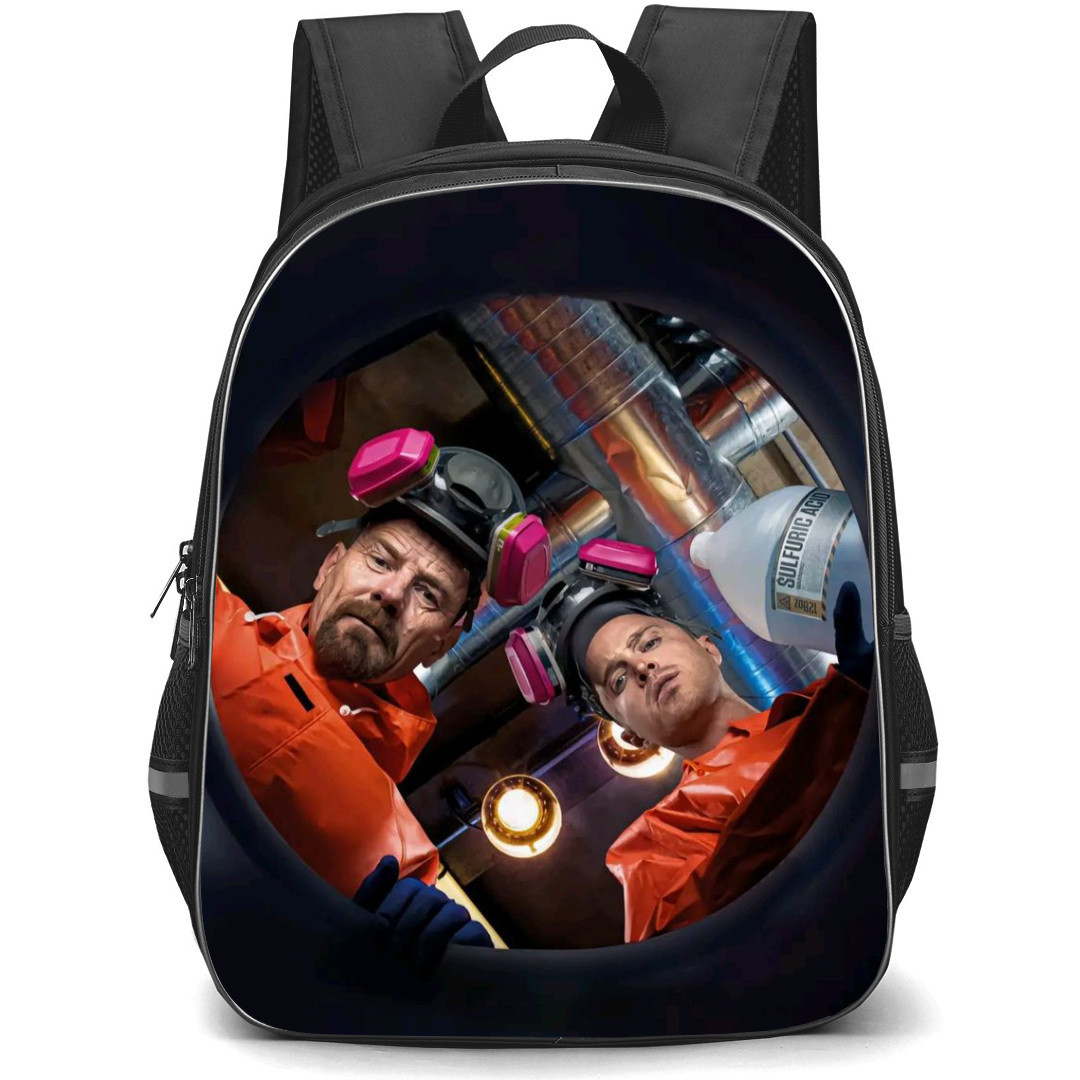 Breaking Bad Backpack StudentPack - Walter White Amazing Drawing In Black Background