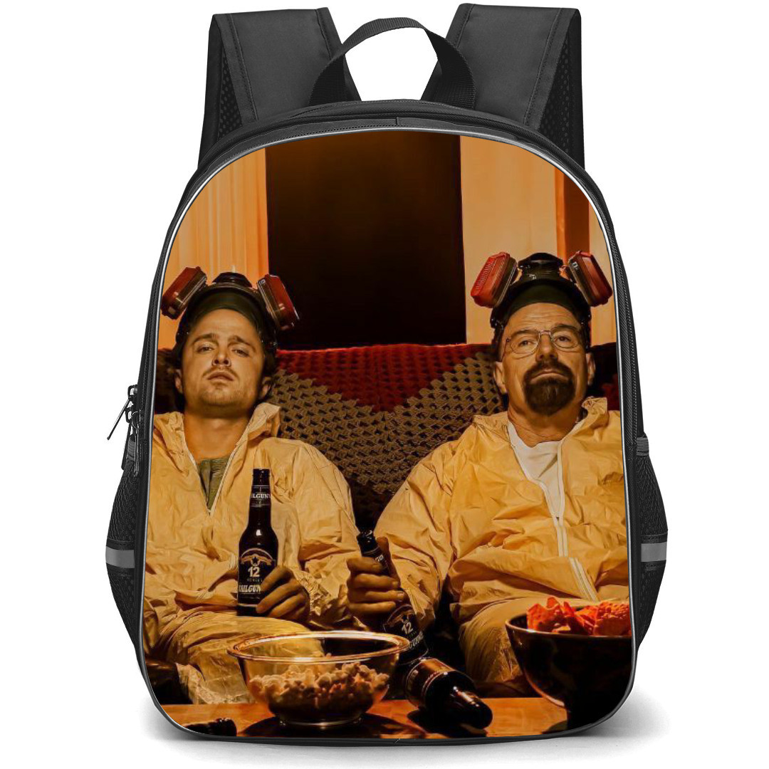 Breaking Bad Backpack StudentPack - Walter White Im Not in Danger Quote Green Black Art