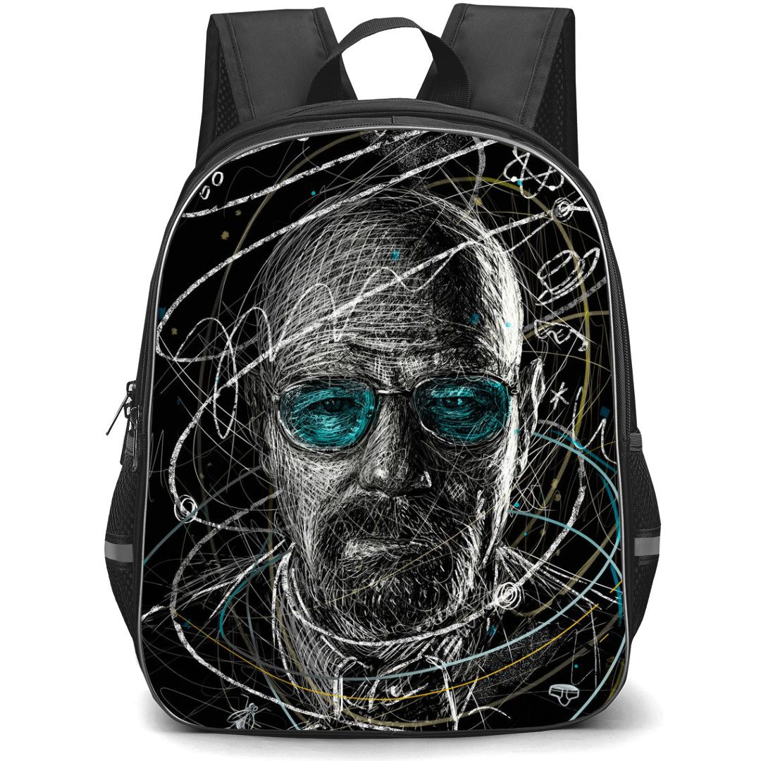 Breaking Bad Backpack StudentPack - Walter White Half Face Silhouette Poster