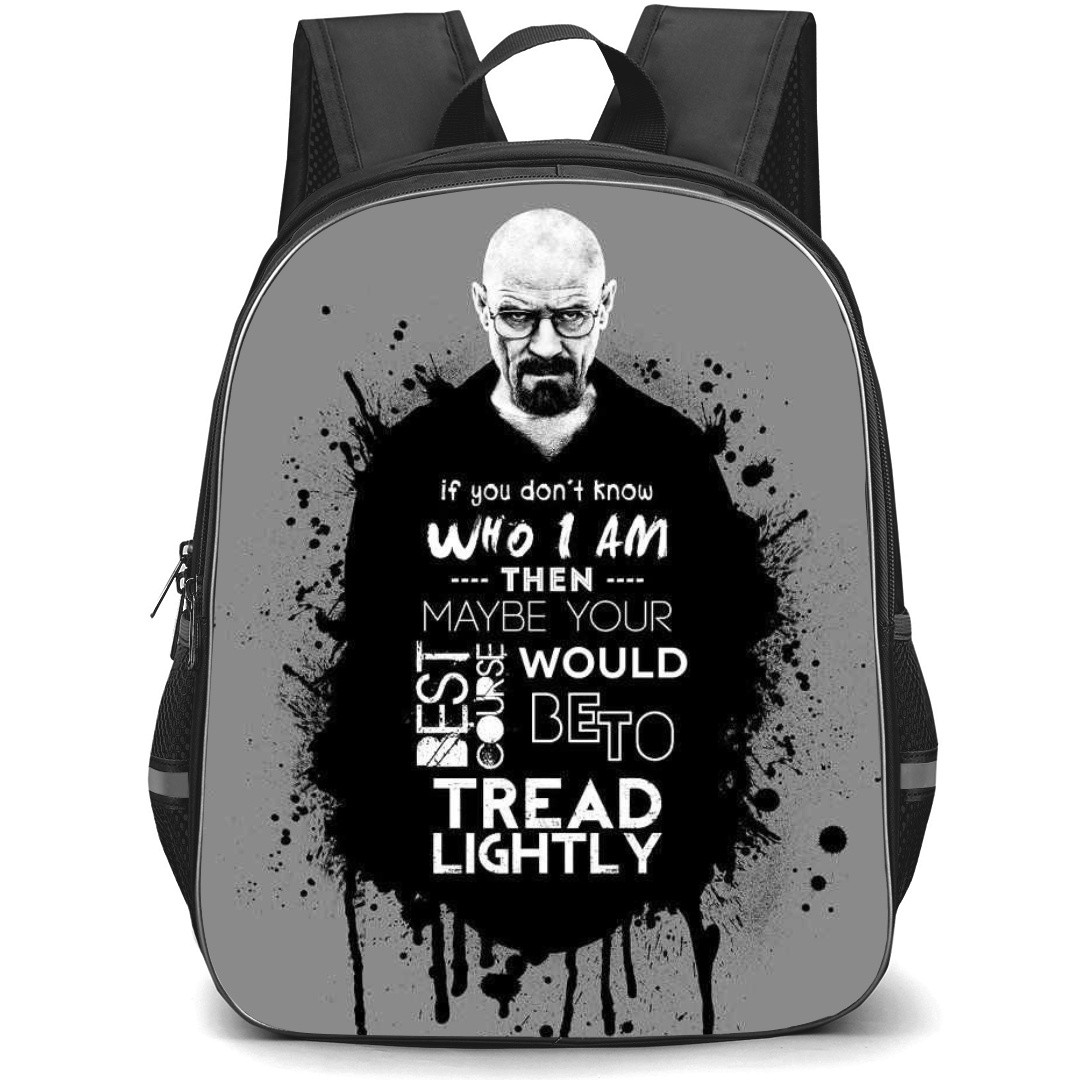 Breaking Bad Backpack StudentPack - Breaking Bad Heisenberg Crystal Meth Blue Background