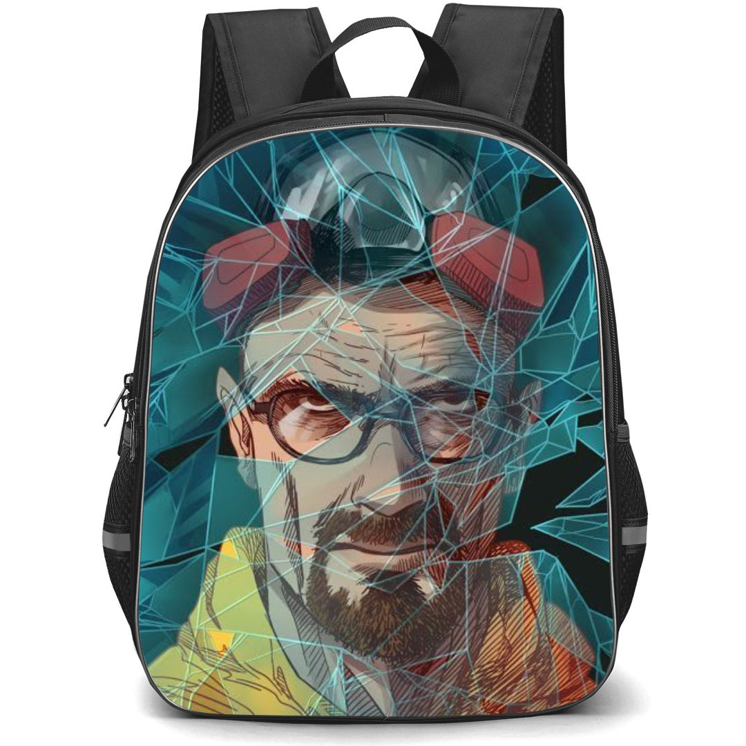 Breaking Bad Backpack StudentPack - Breaking Bad Minimalist Movie Kits Green Background