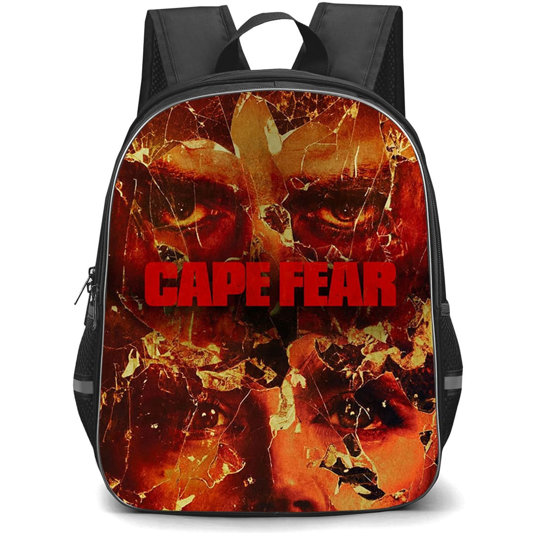 Cape Fear Backpack School Bag StudentPack - Cape Fear Shattered Glass Faces Poster