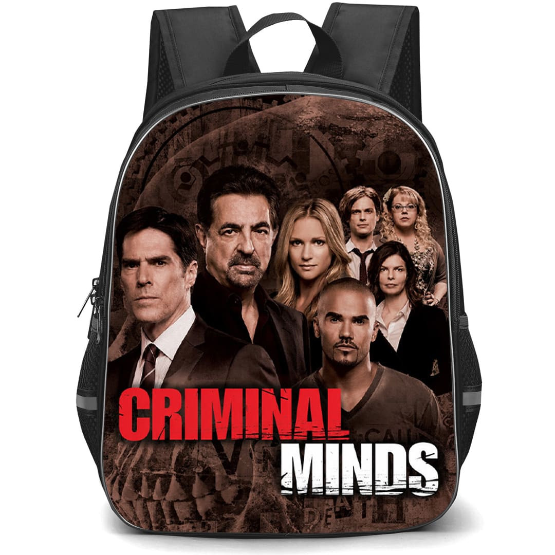 Criminal Minds Backpack School Bag StudentPack - Criminal Minds BAU Team Grunge Key Art Poster
