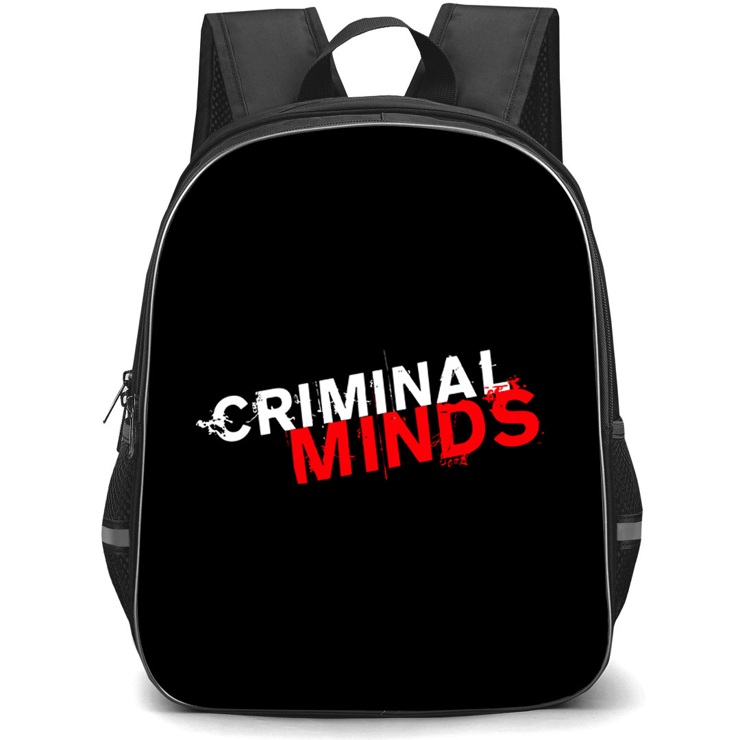 Criminal Minds Backpack School Bag StudentPack - Criminal Minds Text Logo Sticker