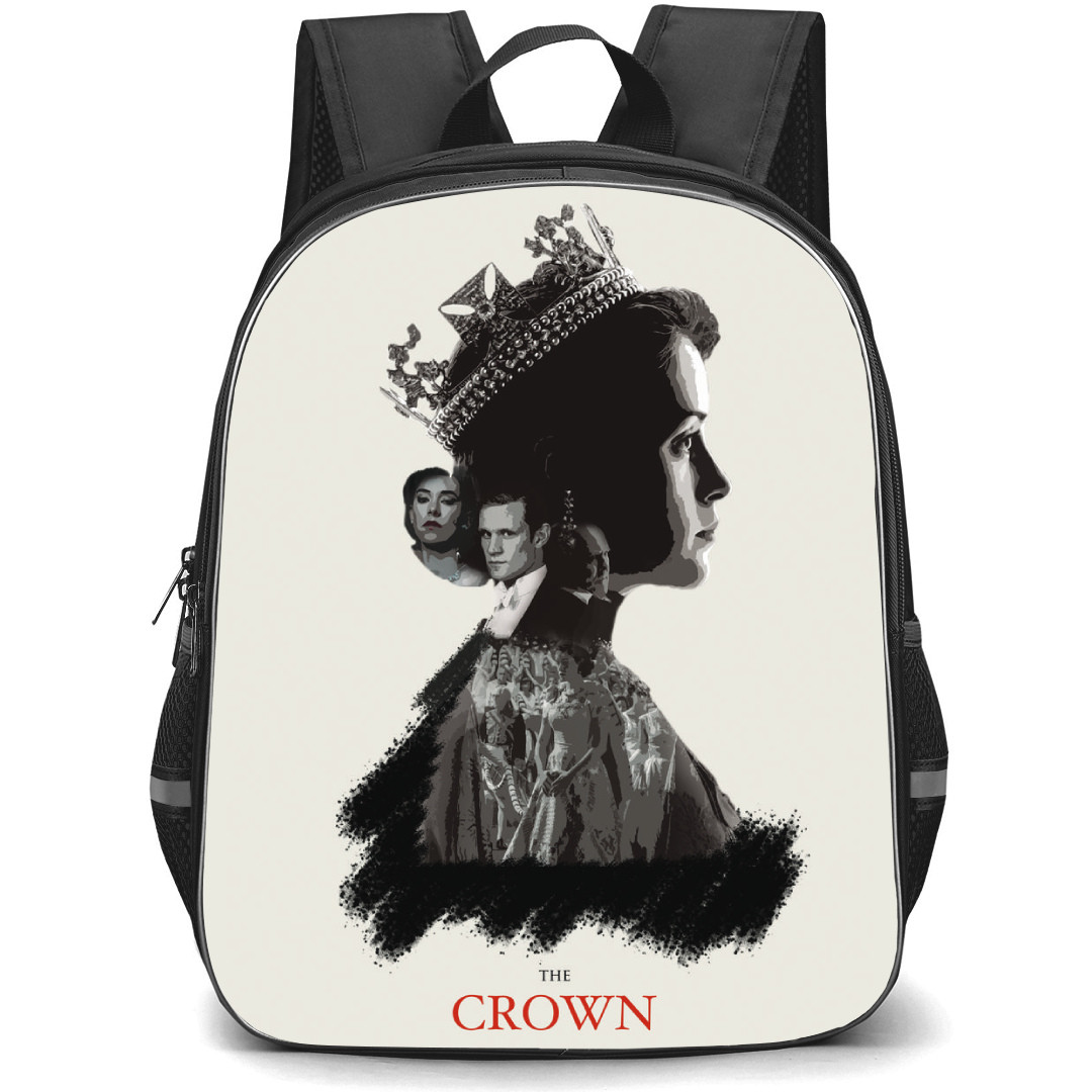 The Crown Backpack StudentPack - The Crown Grayscale Illustration Art