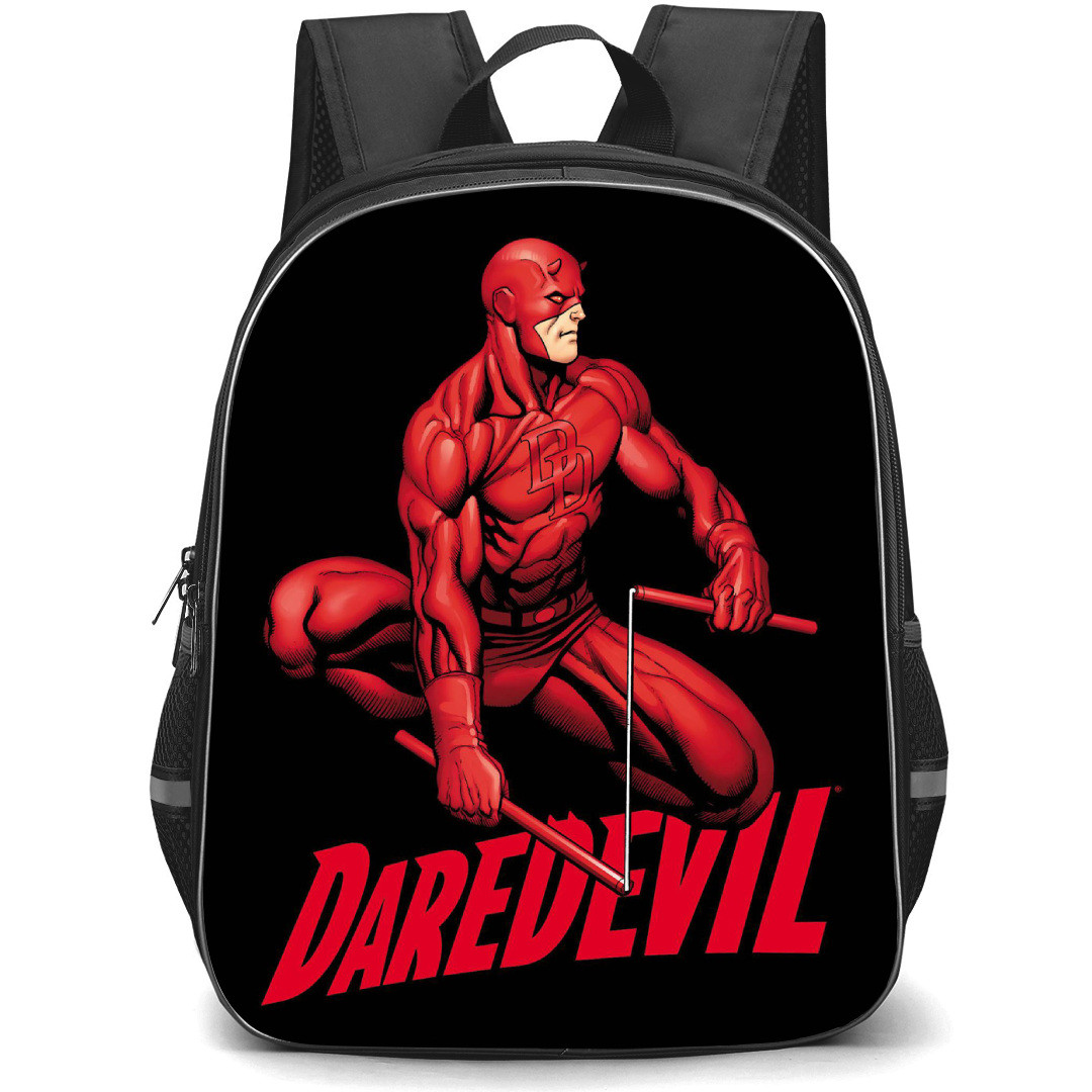 Daredevil Backpack StudentPack - Daredevil Comic Superhero On Black Background