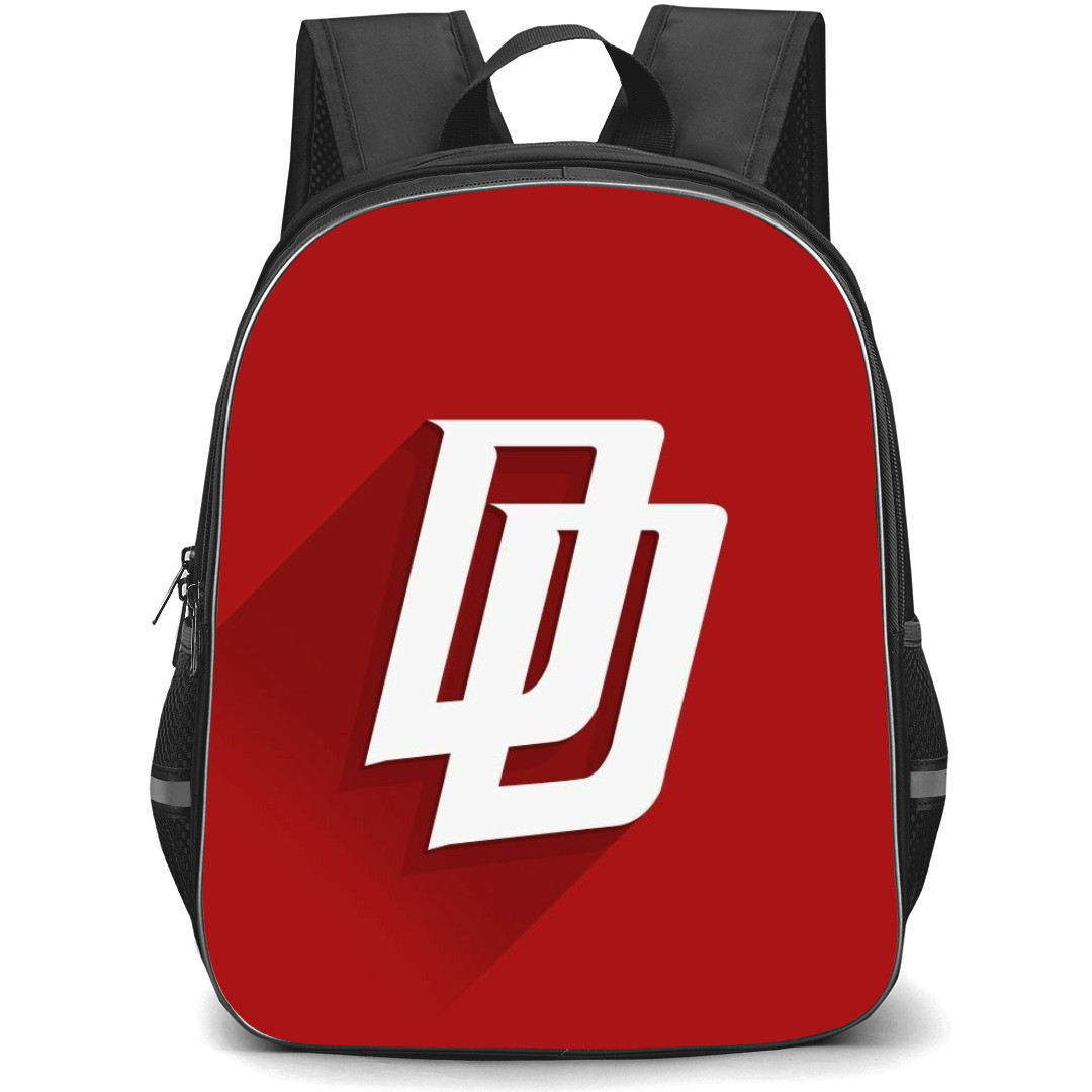 Daredevil Backpack StudentPack - Daredevil Logo On Red Background