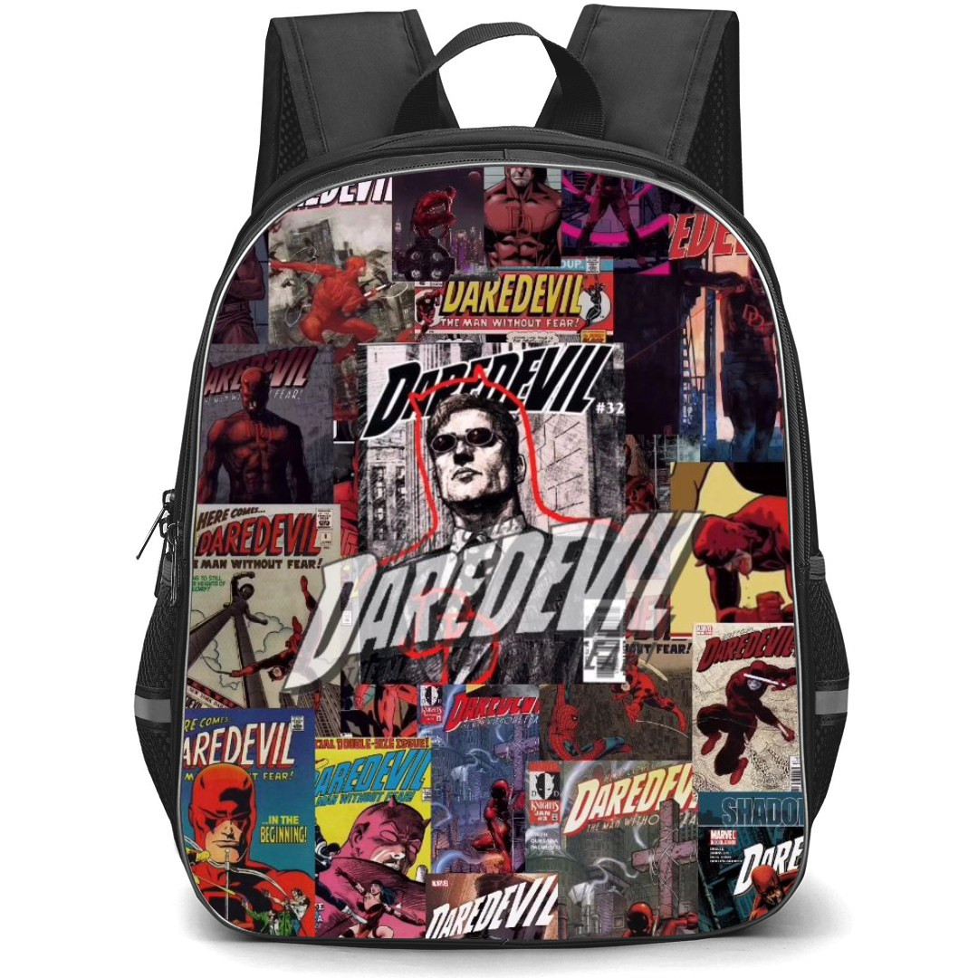 Daredevil Backpack StudentPack - Daredevil Marvel Comic Cover Page Collage