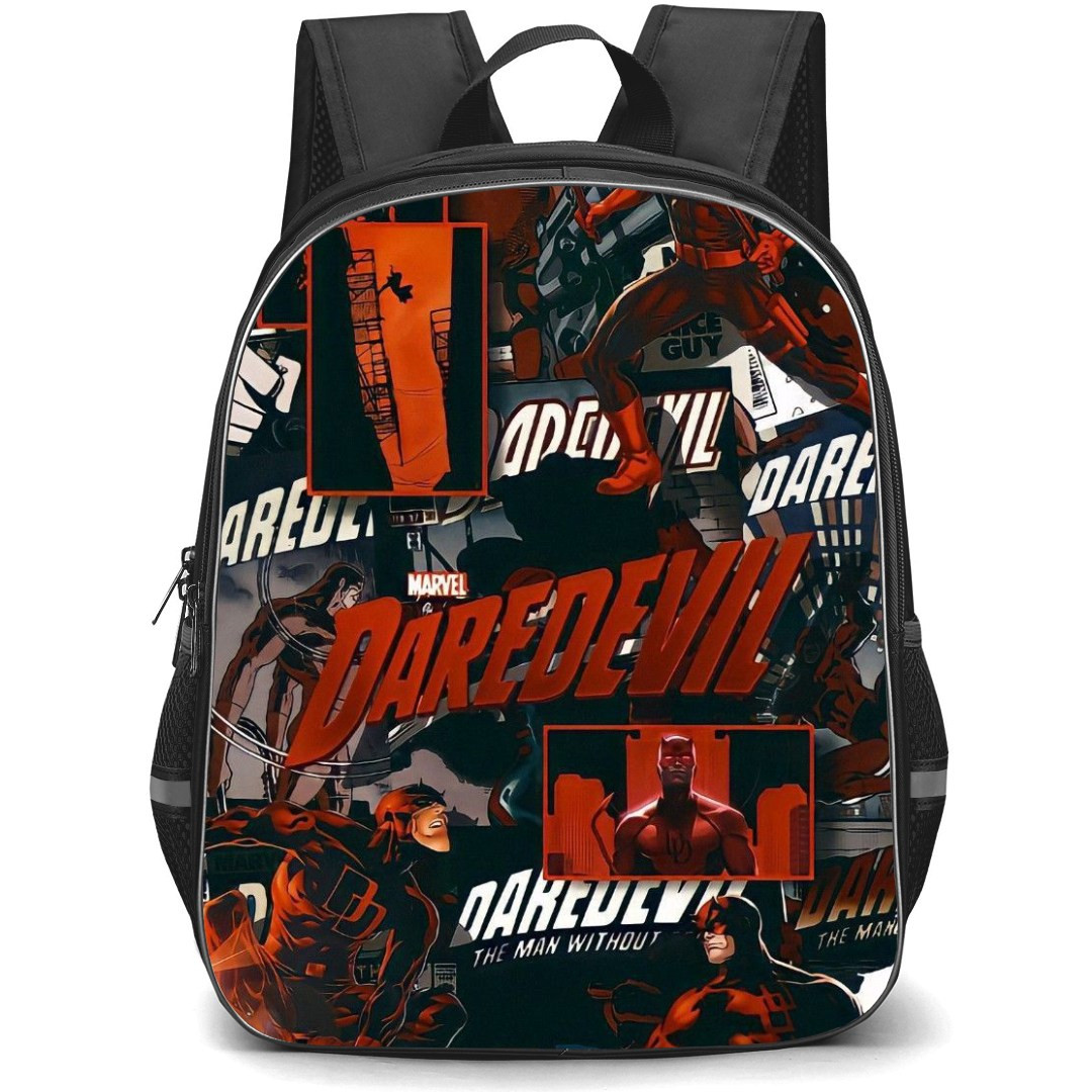 Daredevil Backpack StudentPack - Daredevil Marvel Comic Logo Collage