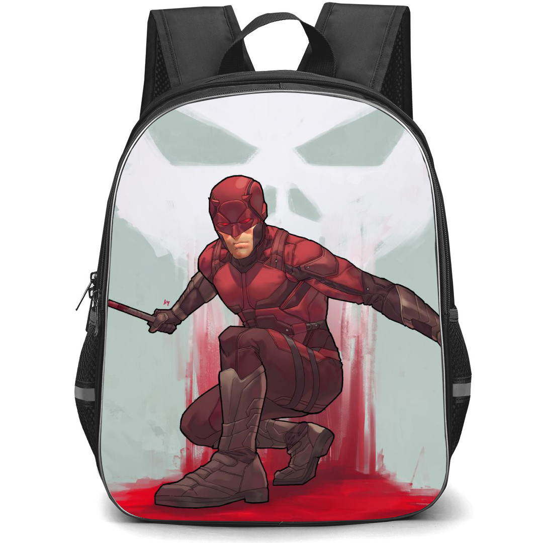 Daredevil Backpack StudentPack - Daredevil Marvel Comic SuperHero Paint