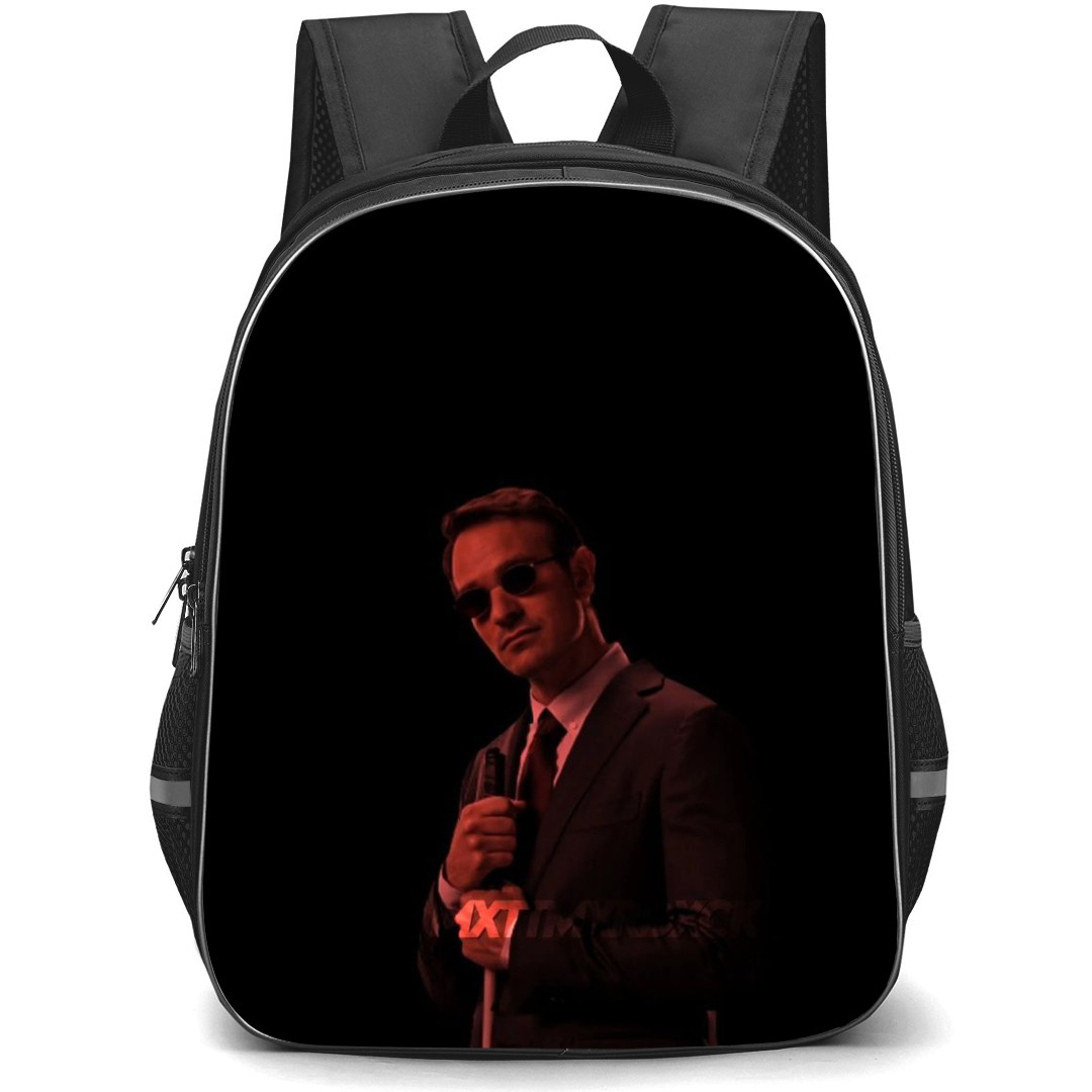 Daredevil Backpack StudentPack - Matt Murdock Side Portrait On Black Background