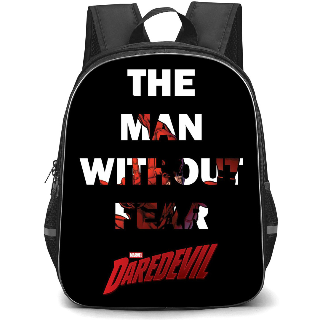 Daredevil Backpack StudentPack - Daredevil Quote And Logo On Black Background