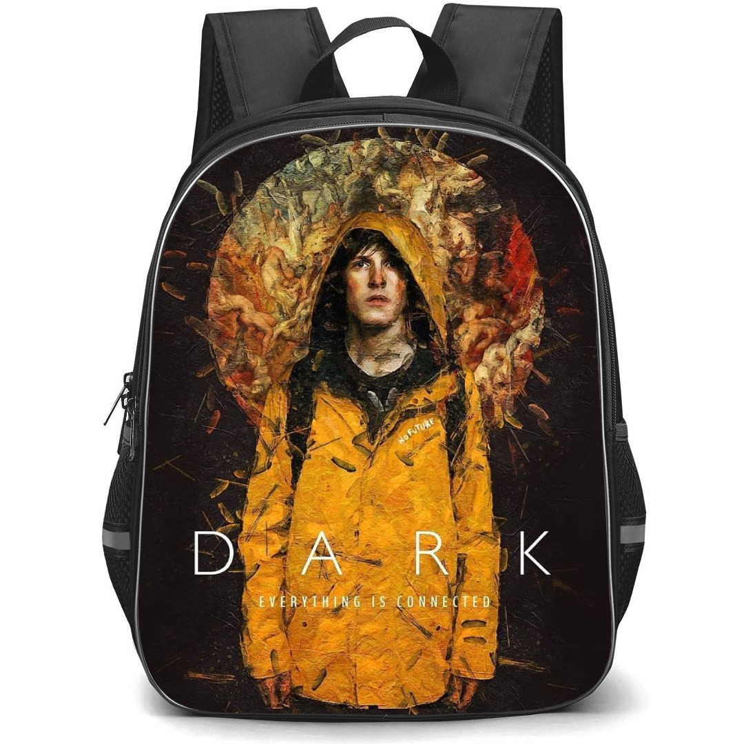 Dark Backpack StudentPack - Dark Neflix Jonas Kahnwald Portrait Art