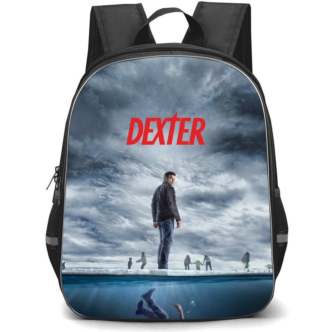 Dexter Backpack School Bag StudentPack - Dexter Falling Under Ice Series Poster