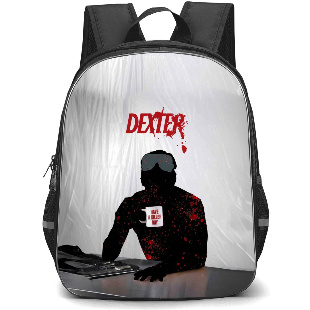 Dexter Backpack School Bag StudentPack - Dexter Have A Killer Day Mug Poster