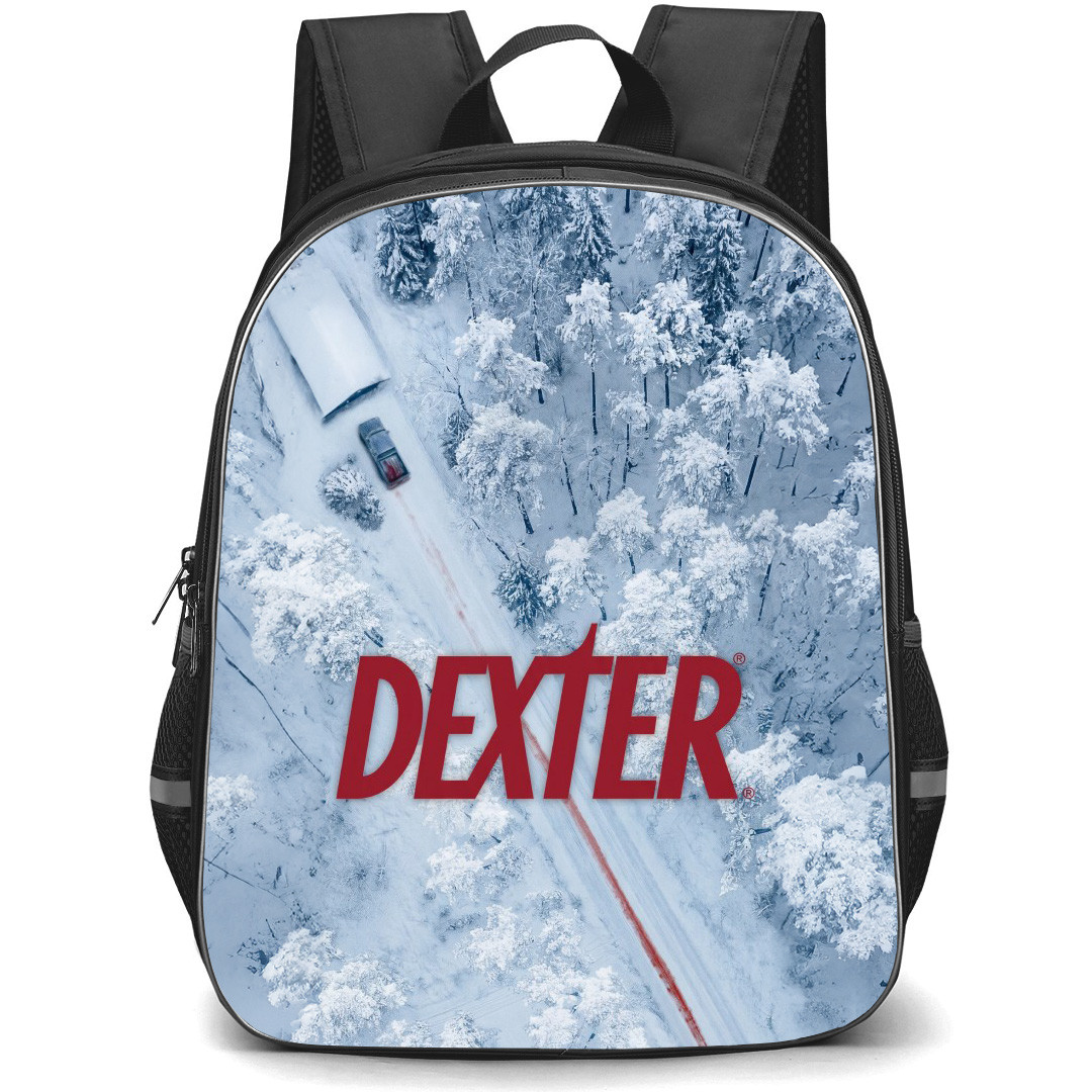 Dexter Backpack School Bag StudentPack - Dexter Snow Blood Trail Series Poster
