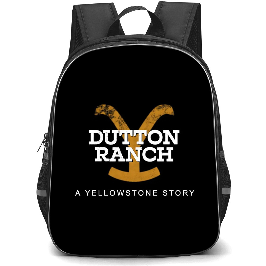 Dutton Ranch Backpack School Bag StudentPack - Dutton Ranch Logo Minimalist Art Poster