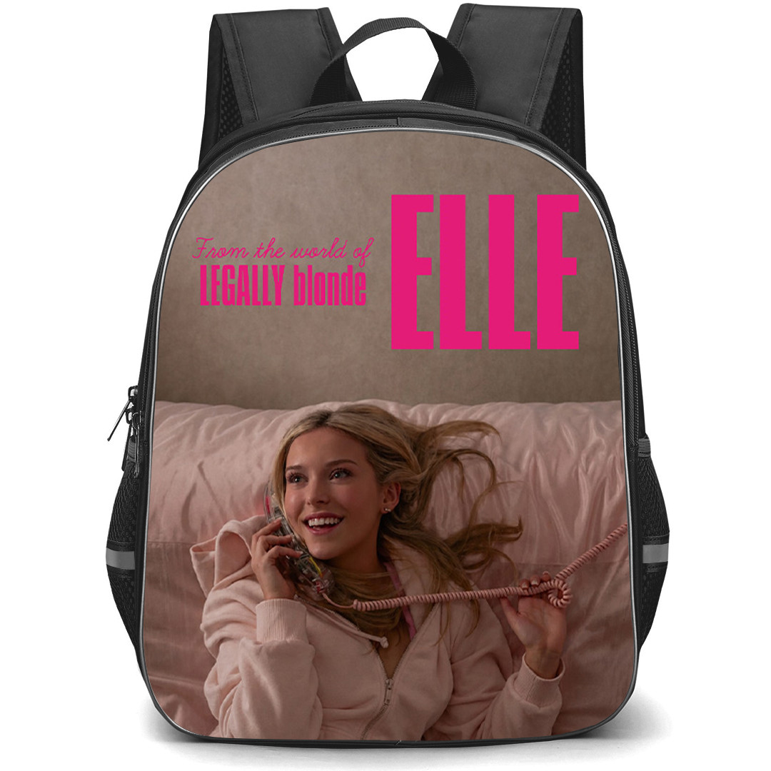 Elle Elle Woods Backpack School Bag StudentPack - Elle Woods Pink Bed Phone Call Poster