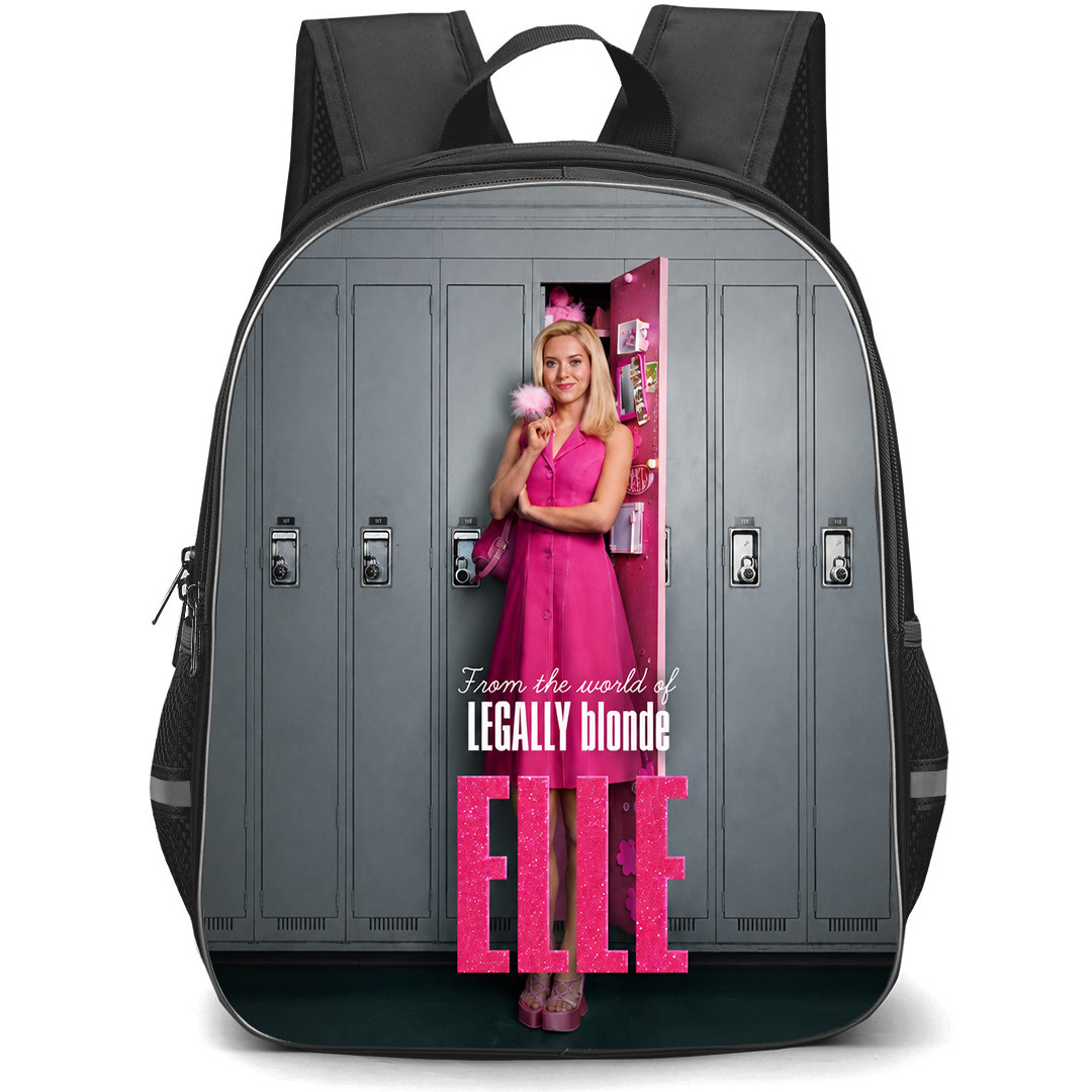 Elle Elle Woods Backpack School Bag StudentPack - Elle Woods Standing Pink Locker Poster