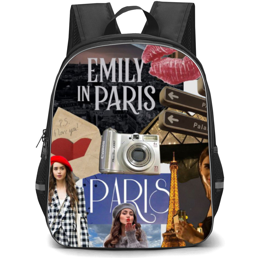 Emily In Paris Backpack Student Pack - Paris Collage