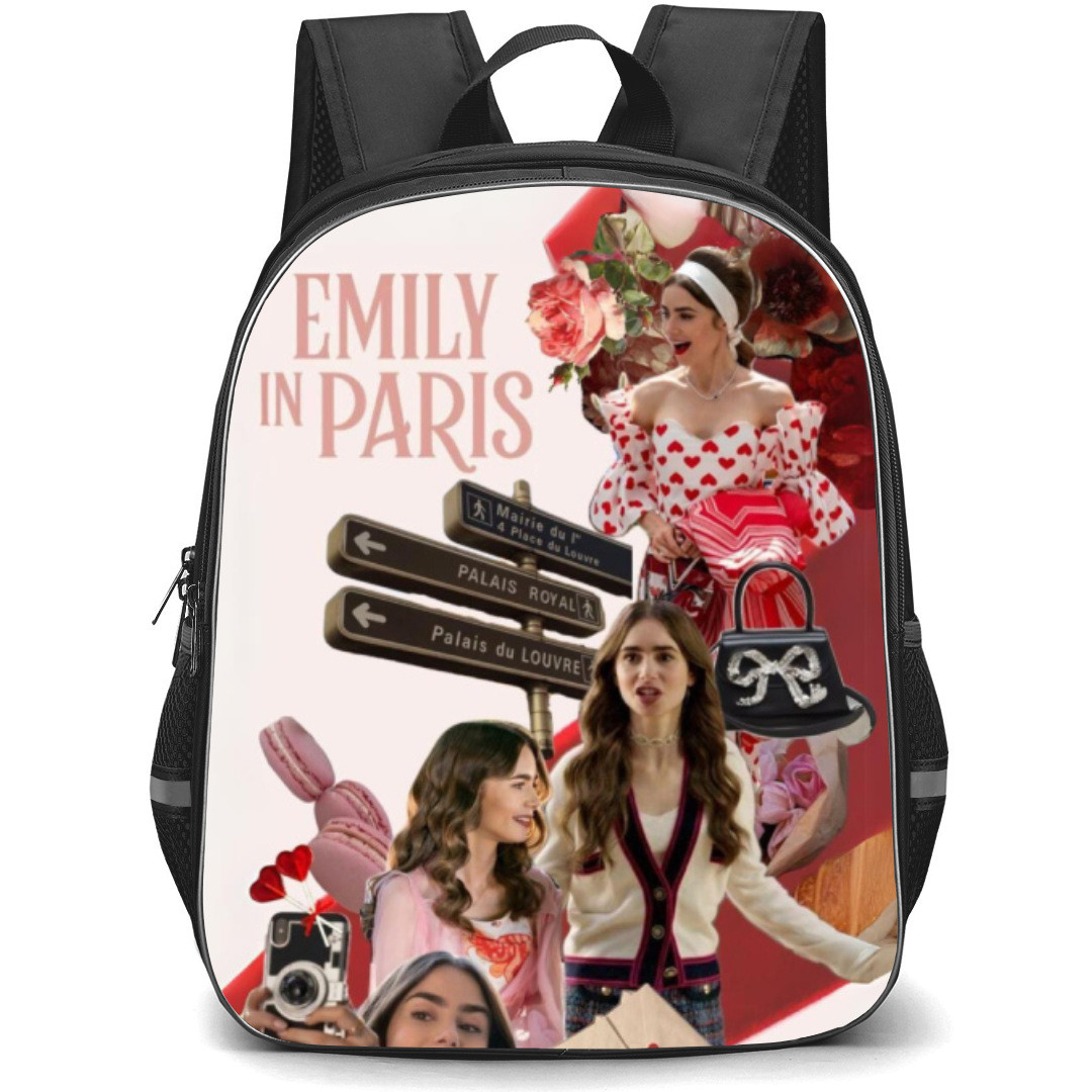 Emily In Paris Backpack Student Pack - Portrait Merci Collage