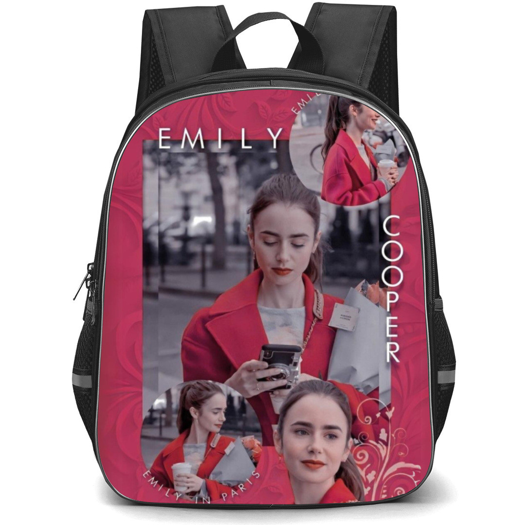 Emily In Paris Backpack Student Pack - Portrait Red Collage
