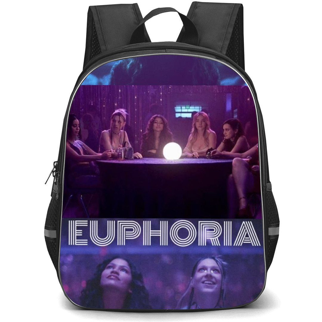 Euphoria Backpack School Bag StudentPack - Euphoria Characters Different Scene Series Collage Poster