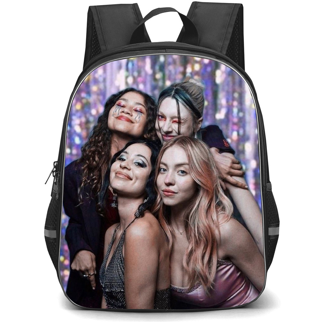 Euphoria Backpack School Bag StudentPack - Euphoria Characters Smiling Pose Portrait