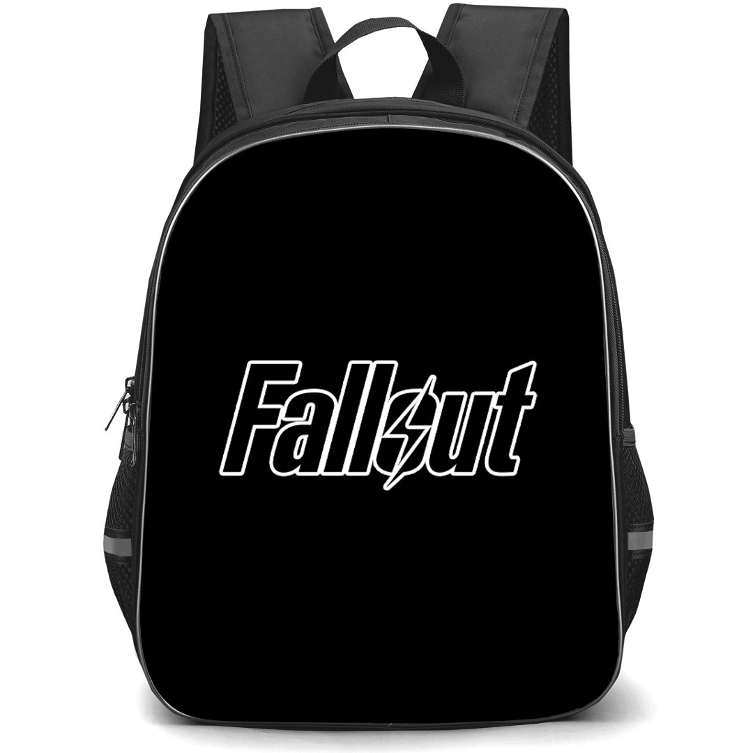 Fallout Backpack School Bag StudentPack - Fallout Black Logo Sticker
