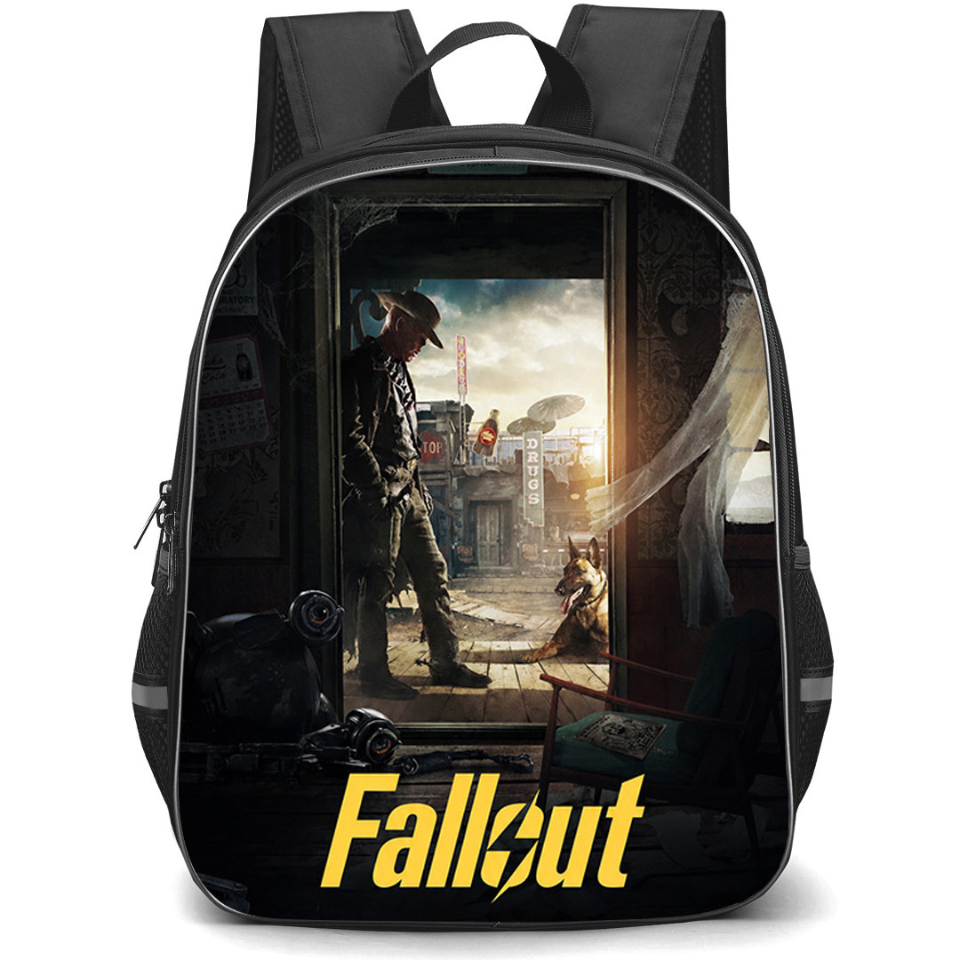 Fallout Backpack School Bag StudentPack - Fallout The Ghoul And CX404 Poster