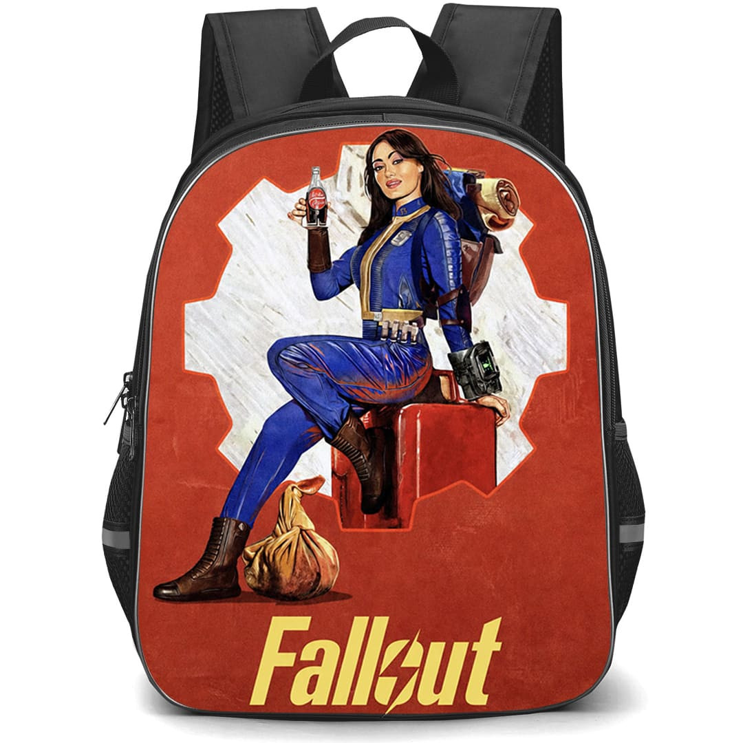 Fallout Lucy MacLean Backpack School Bag StudentPack - Lucy MacLean Nuka-Cola Poster
