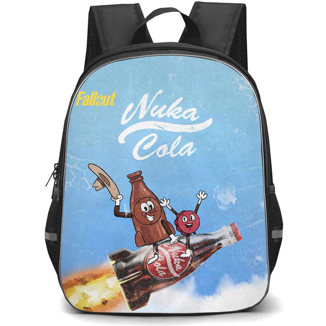 Fallout Backpack School Bag StudentPack - Fallout Nuka Cola Retro Advertisement Poster