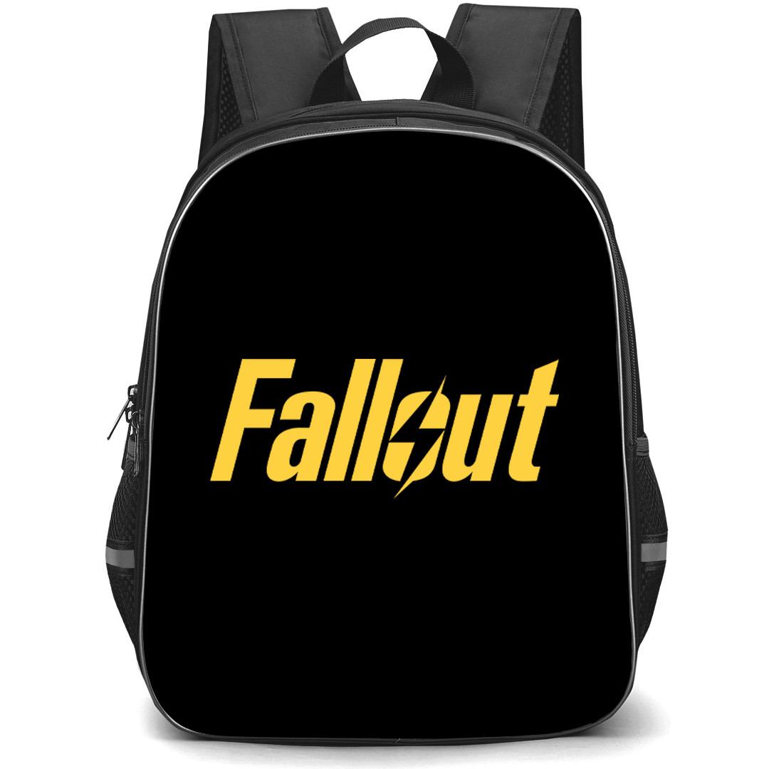 Fallout Backpack School Bag StudentPack - Fallout Yellow Logo Sticker