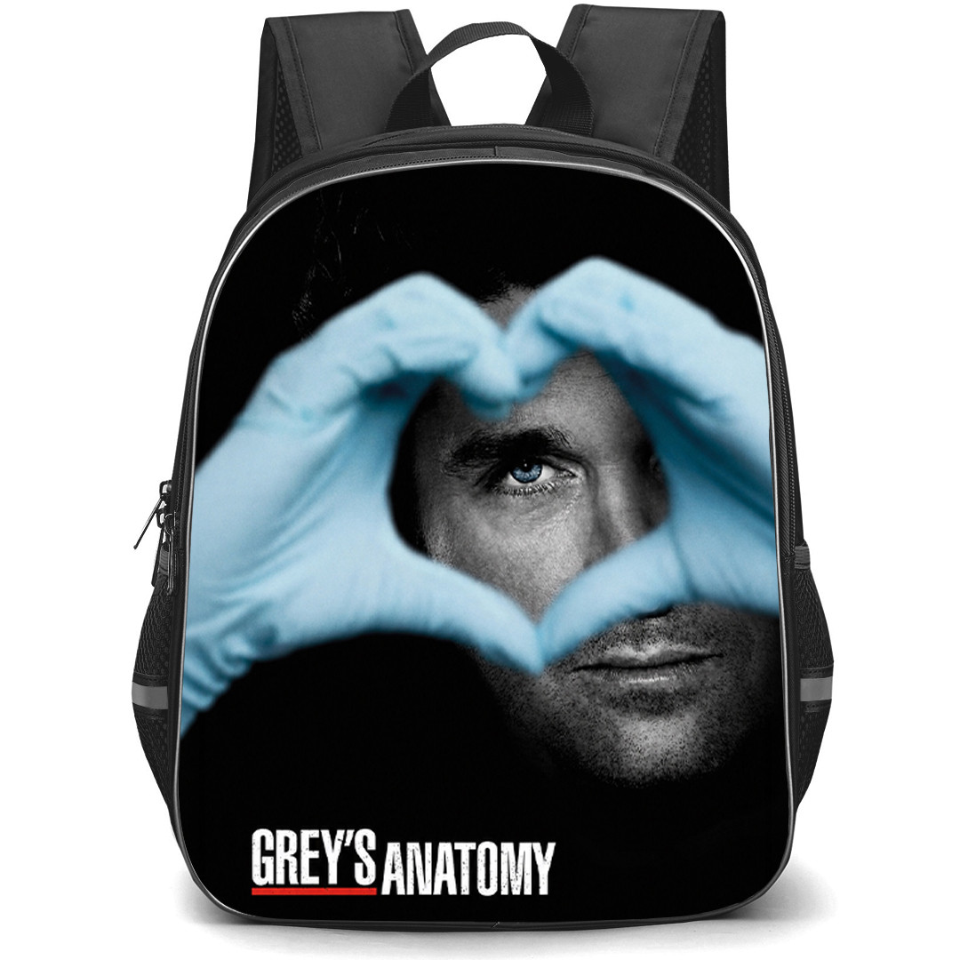 Greys Anatomy Dr Derek Backpack School Bag StudentPack - Dr Derek Showing Heart Shape Poster