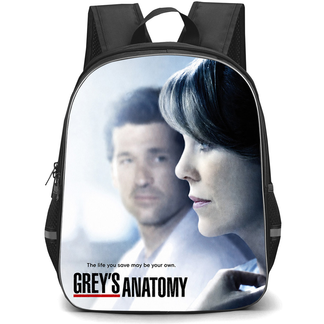 Greys Anatomy Backpack School Bag StudentPack - Greys Anatomy Derek Looking Toward Meredith Poster