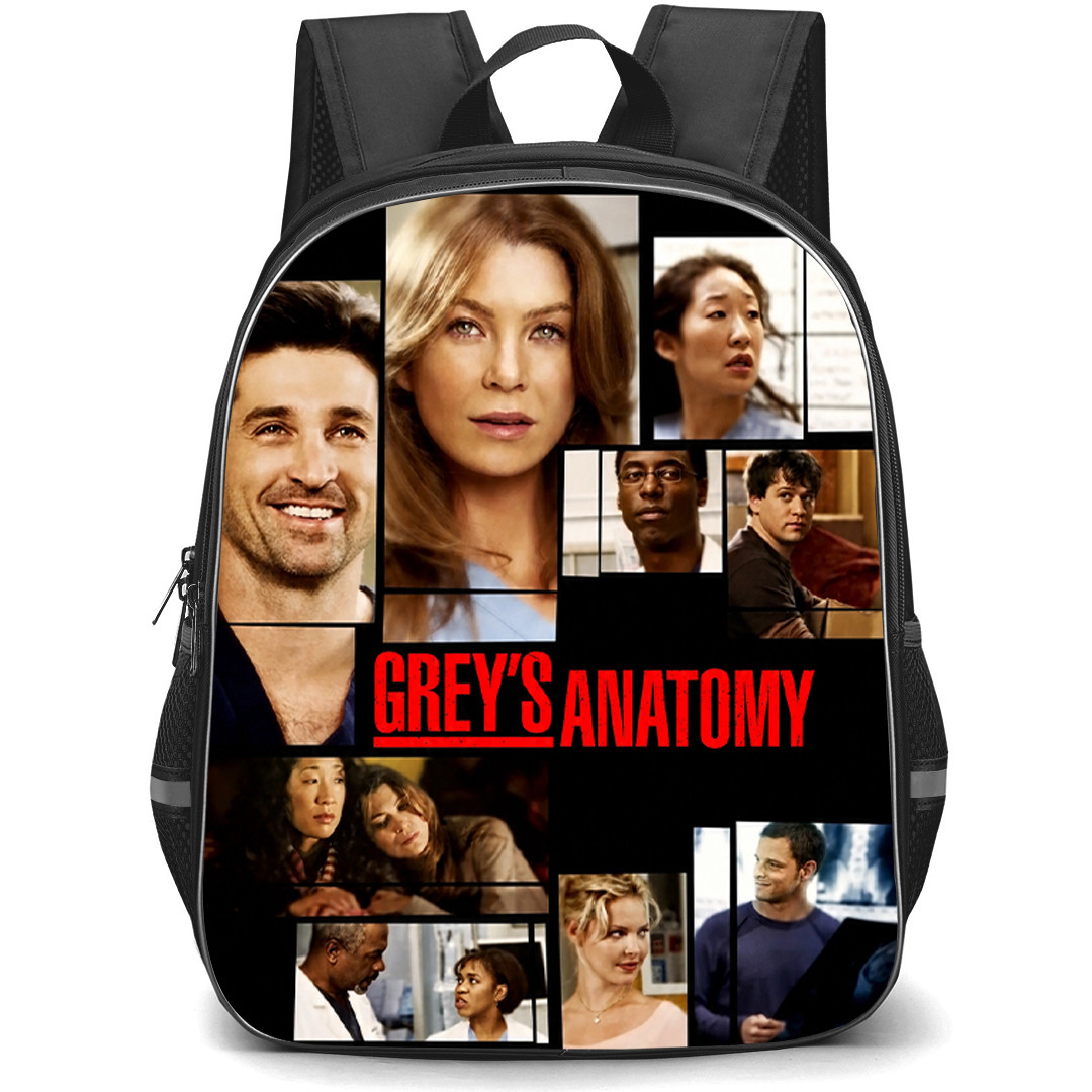 Greys Anatomy Backpack School Bag StudentPack - Greys Anatomy Grid Collage Poster