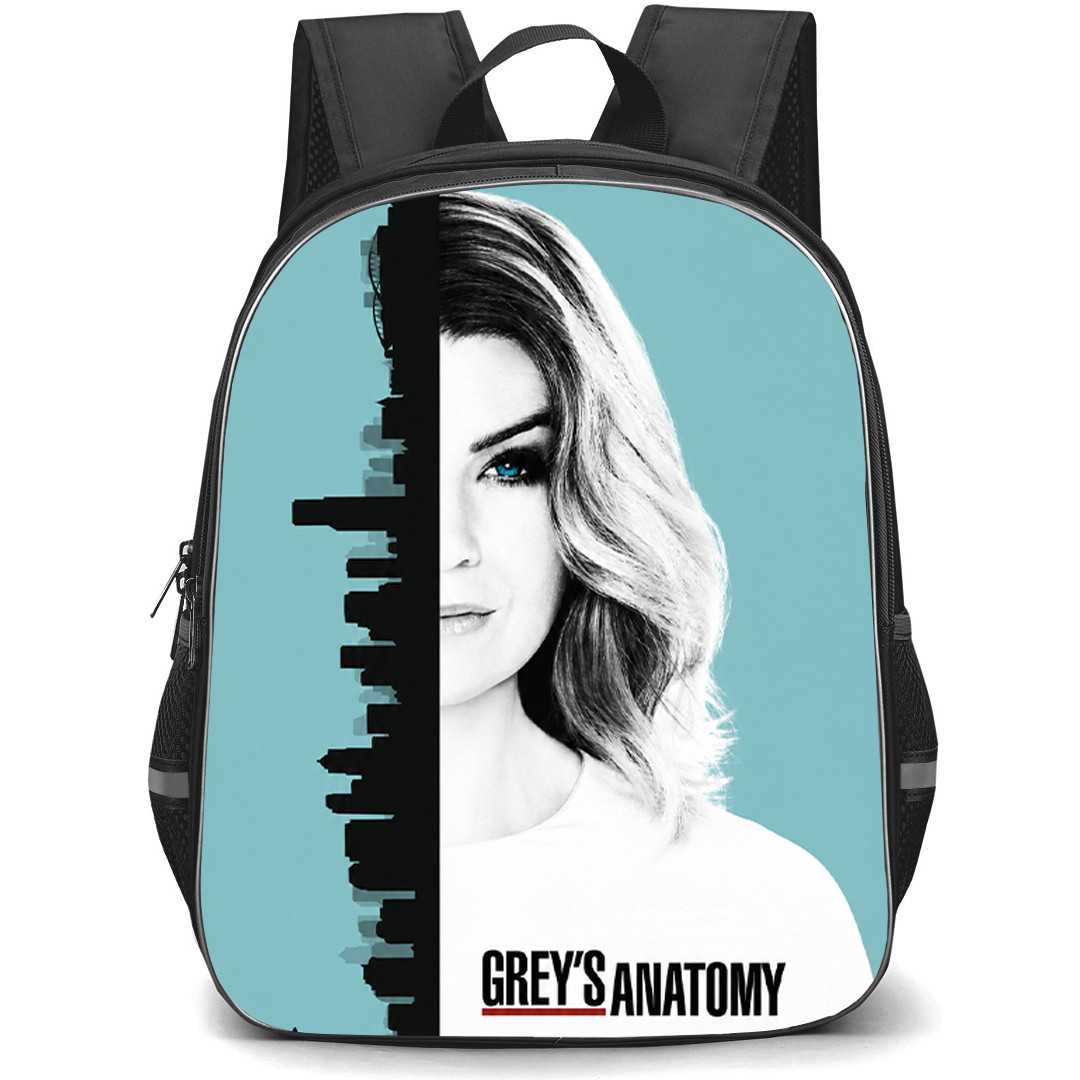 Greys Anatomy Meredith Grey Backpack School Bag StudentPack - Meredith Grey Seattle Skyline Art Poster