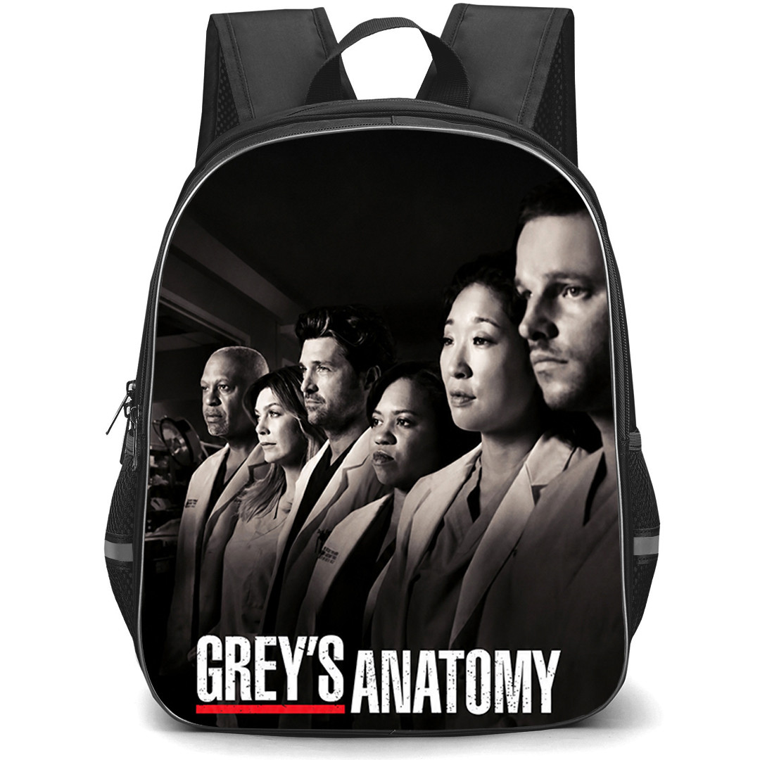 Greys Anatomy Backpack School Bag StudentPack - Greys Anatomy Monochrome Cast Poster