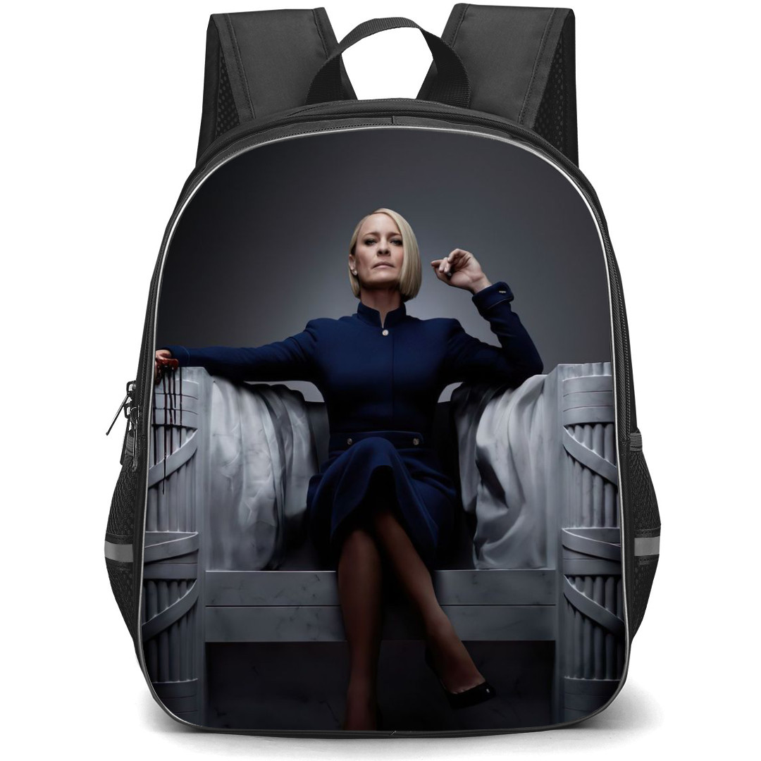House of Cards Backpack StudentPack - Claire Underwood Sitting On Throne Poster
