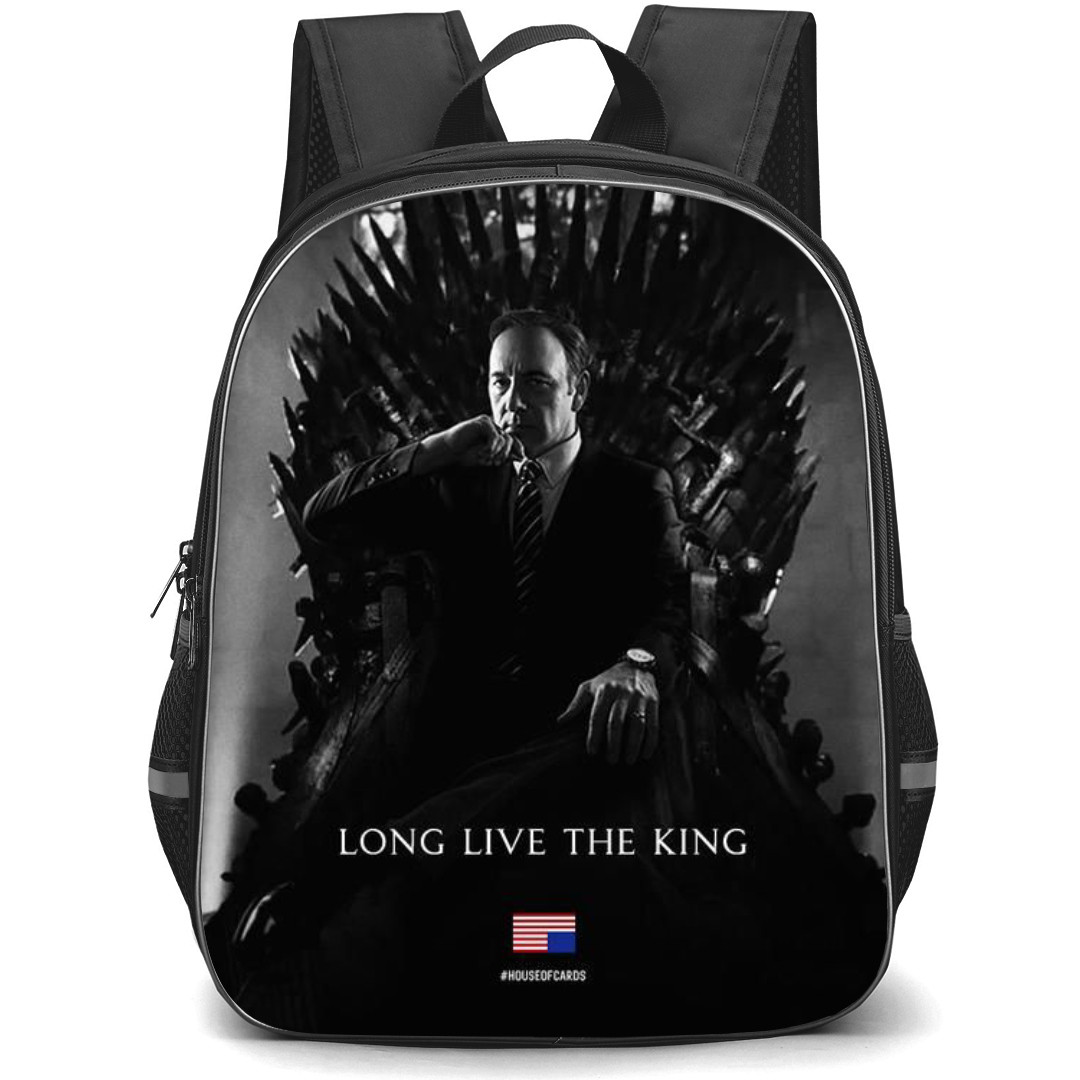 House of Cards Backpack StudentPack - Francis Underwood Meets Game of Thrones Grayscale