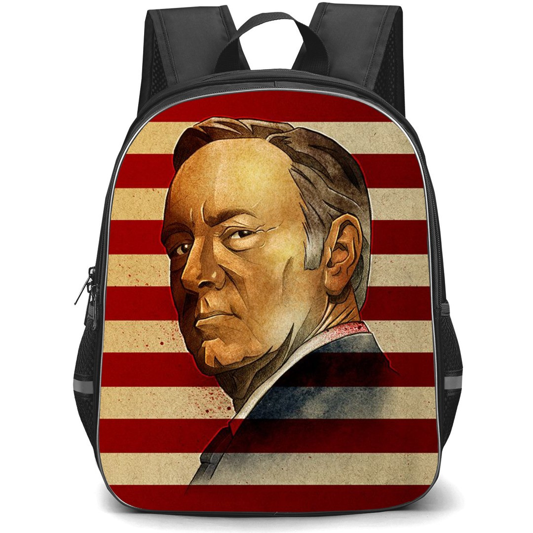 House of Cards Backpack StudentPack - Francis Underwood Pop Culture Portrait Poster