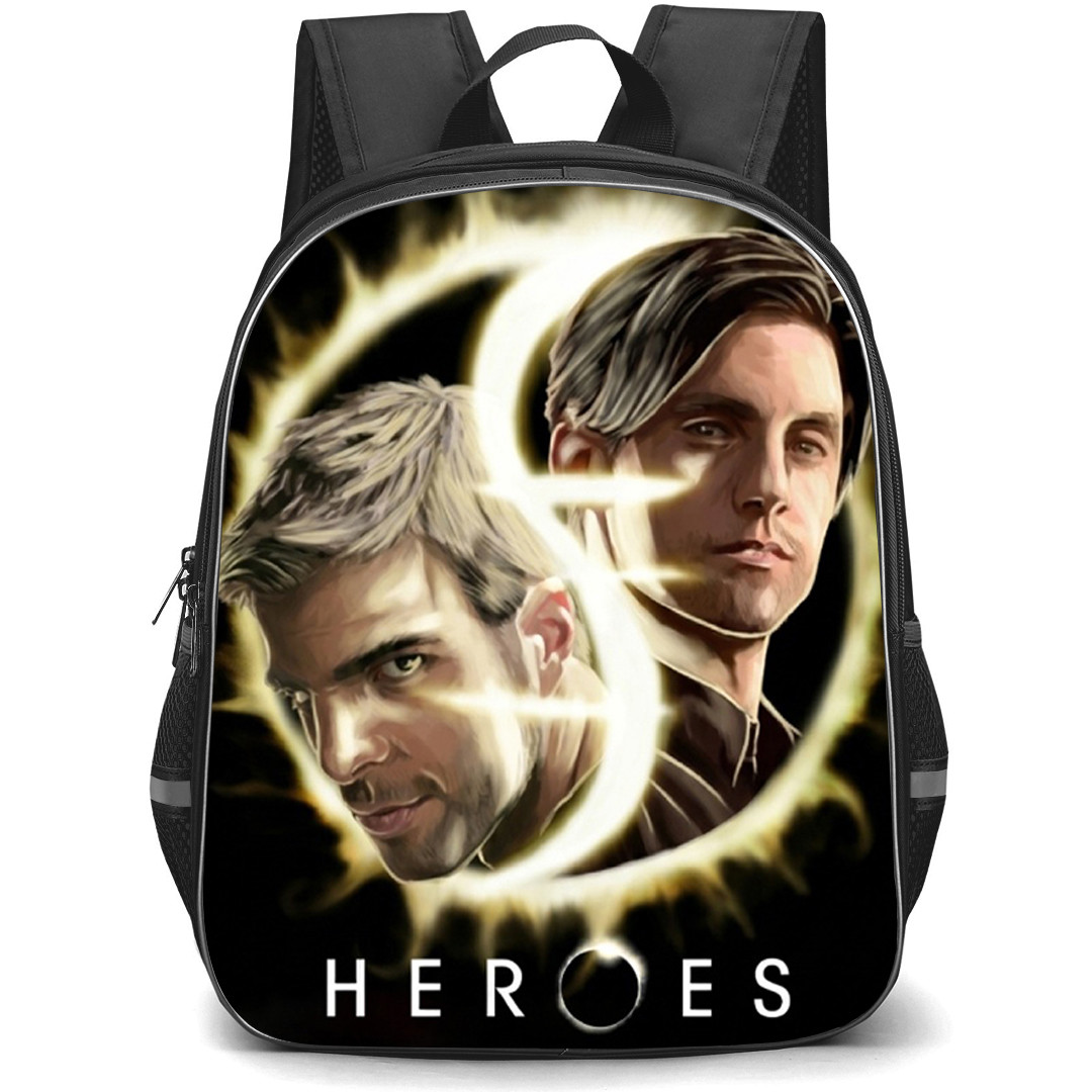 Heroes Backpack School Bag StudentPack - Heroes Sylar And Peter Eclipse Poster