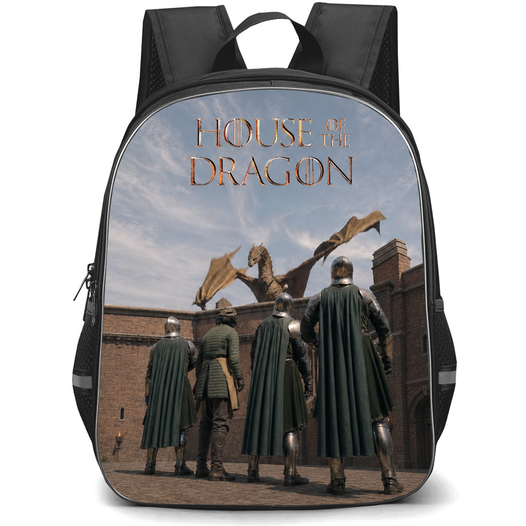 House of the Dragon S3 Backpack School Bag StudentPack - House of the Dragon S3 Dragon Attack Fantasy Poster