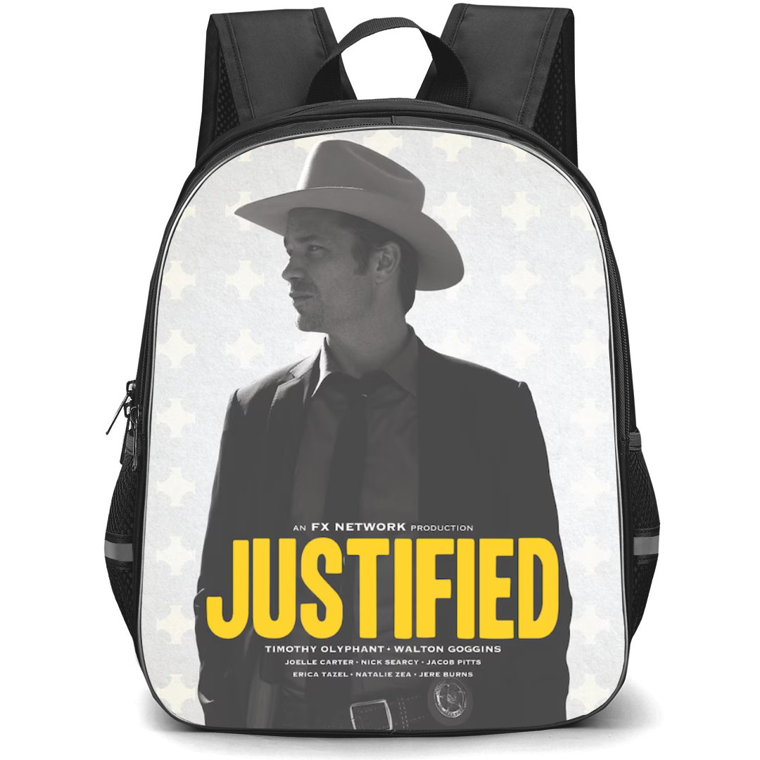 Justified Backpack StudentPack - Justified - TV Show Grayscale Poster