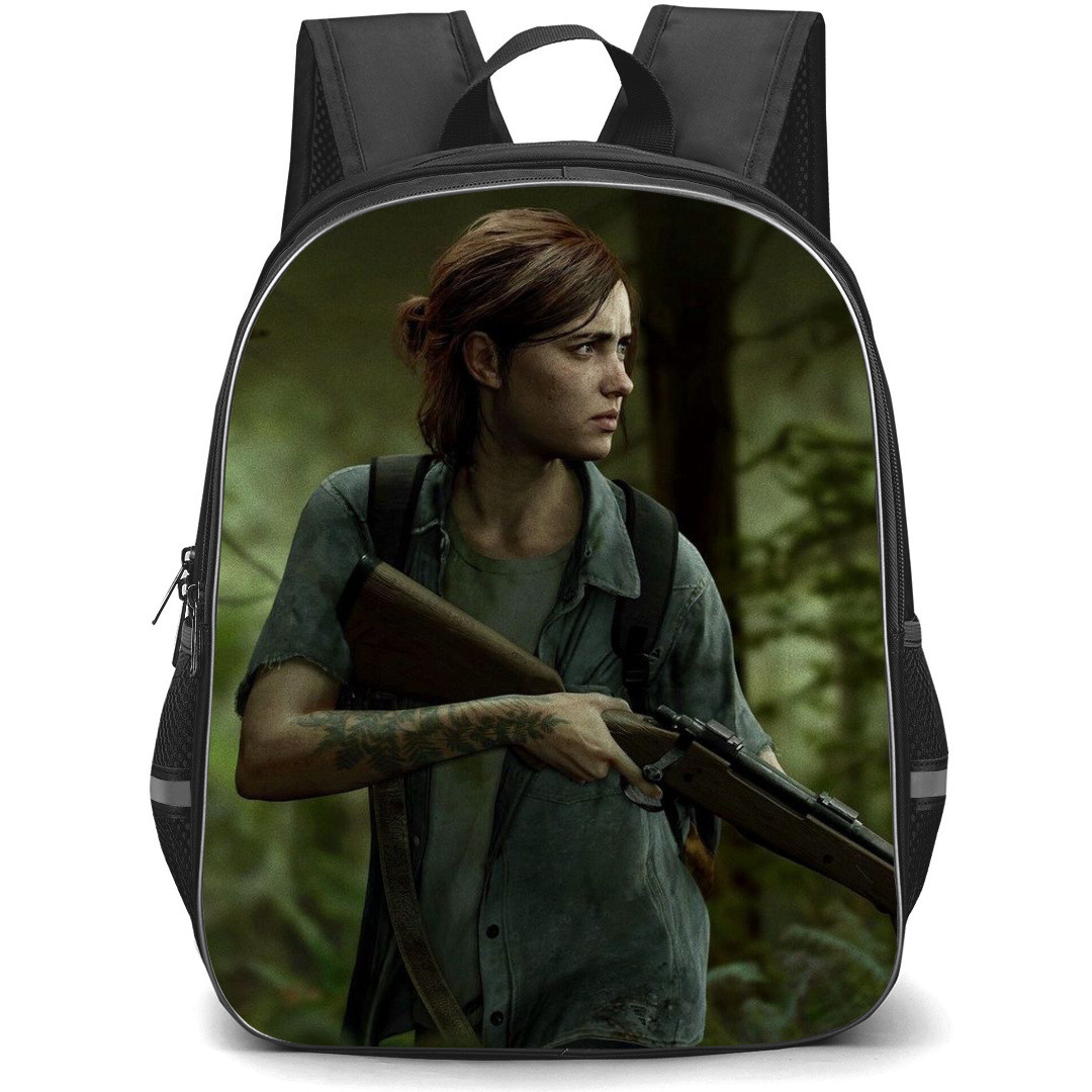 The Last of Us Backpack StudentPack - Ellie Williams Holding Rifle In Forest Part 2 Poster
