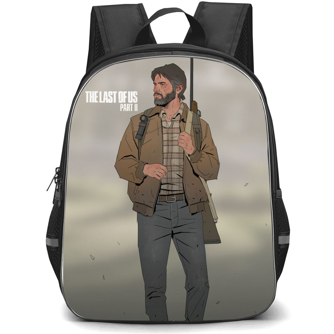 The Last of Us Backpack StudentPack - Joel Miller Carrying Rifle On Part 02 Cartoon Art