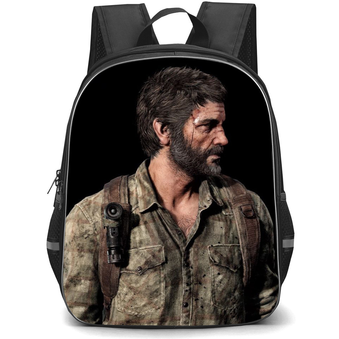 The Last of Us Backpack StudentPack - Joel Miller Side Portrait On Black Background