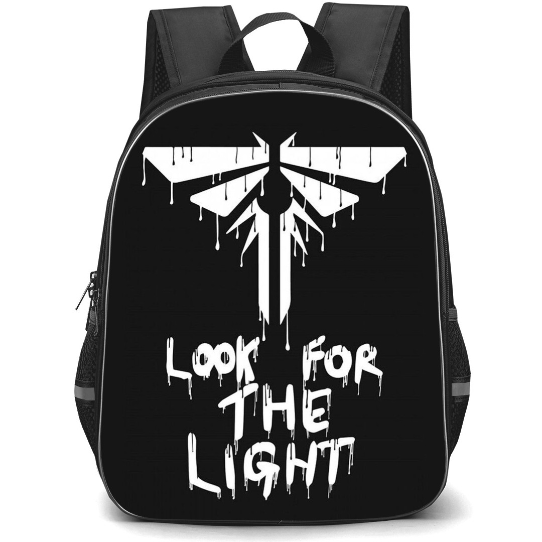 The Last of Us Backpack StudentPack - The Last of Us Look For The Light Black And White Poster