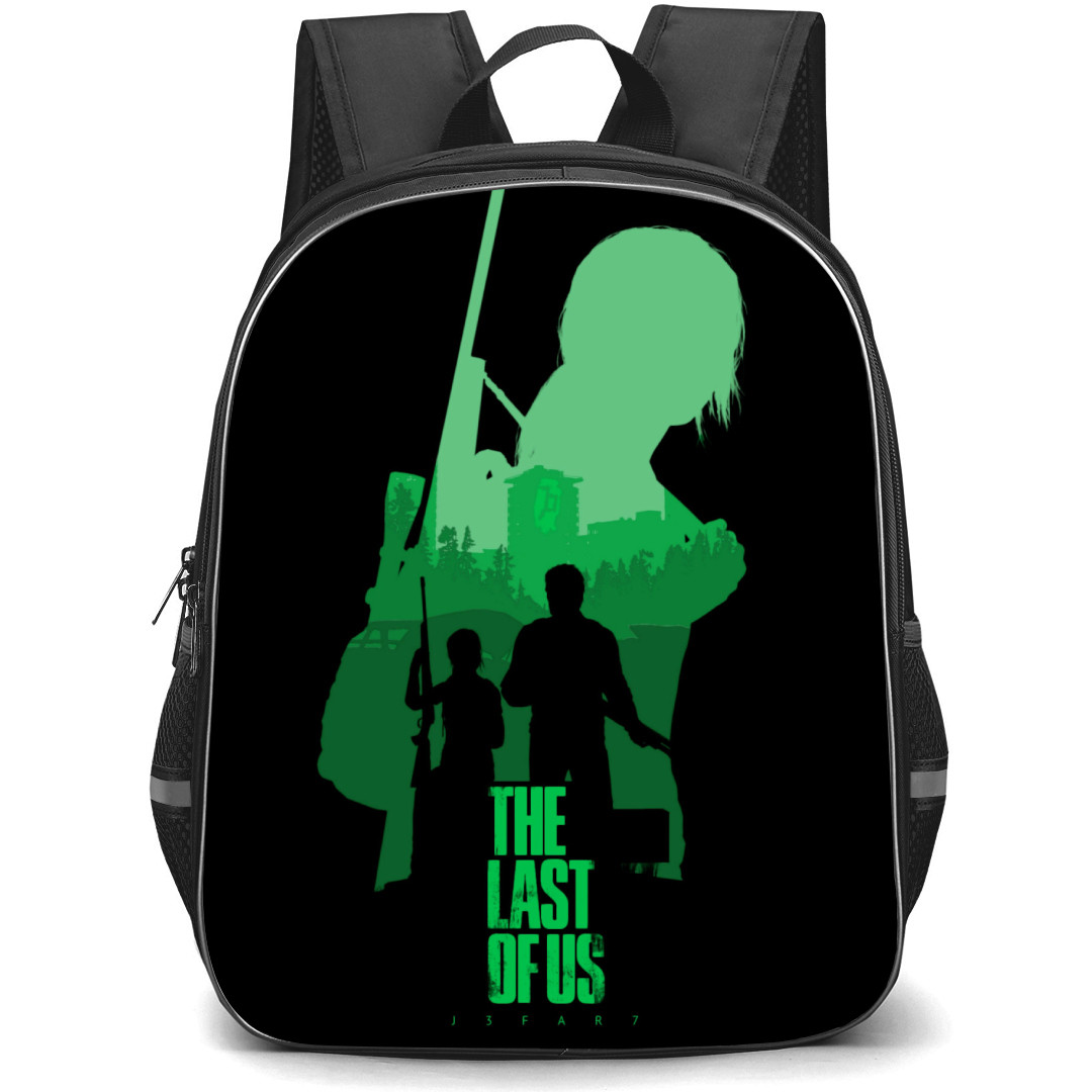 The Last of Us Backpack StudentPack - The Last of Us Green Silhouette On Black Background