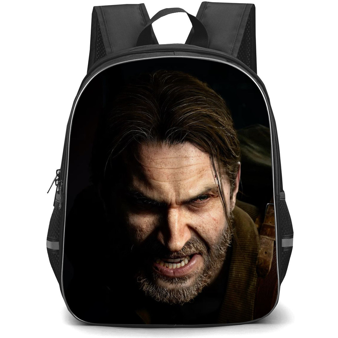 The Last of Us Backpack StudentPack - Tommy Miller Angry Portrait On Black Background
